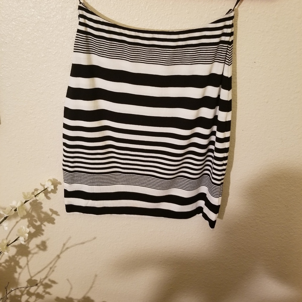 Torn by Ronny Kobo Striped mini skirt